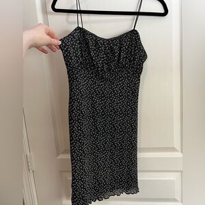 Forever 21 Flower Empire Waist BodyCon Dress Y2K